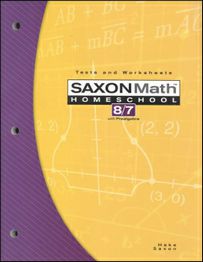 Saxon Math 87 Tests And Worksheets Daileybreadbooks
