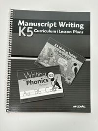 Manuscript Writing K5 Curriculum/Lesson Plans