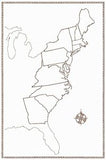 USA + Colonies Map