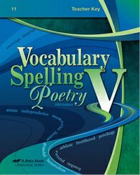 Abeka Vocabulary Spelling Poetry V Teacher Key