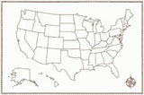 USA + Colonies Map