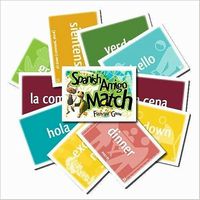 Spanish Amigo Match I Flashcard Game