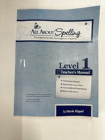 All About Spelling Level 1 Teacher's Manual