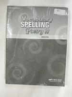 Abeka Vocabulary Spelling Poetry IV Set