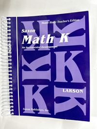 Saxon Math K Home Study Teacher's Edition