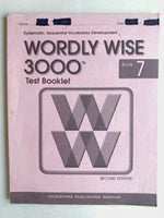 Wordly Wise 3000 Test Booklet Book 7