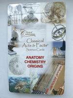 Classical Acts & Facts Science Cards: Anatomy, Chemistry & Origins