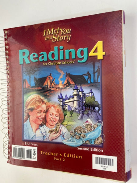BJU Reading 4 Teacher Edition Part 1 & 2