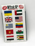 World Passport with Flag It Stickers