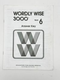 Wordly Wise 3000 Book 6 Answer Key 2nd Edition