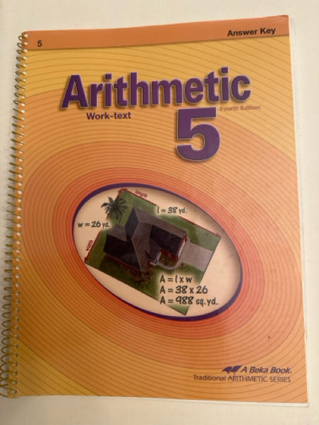 Abeka Arithmetic 5 Answer Key 4th edition