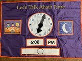 Let's Talk About Time Hanging Pocket Teaching Time