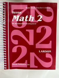 Saxon Math 2 Home Study Teacher's Edition