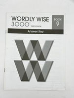 Wordly Wise 3000 Book 9 Answer Key 3rd Ed.
