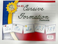 Cursive Formation Flashcards K4-K5