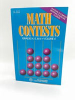 Math Contests: Grades 4, 5, & 6 Volume 4