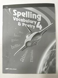 Abeka Spelling 4 Tests