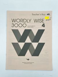 Wordly Wise 3000 Book 4 Teacher's Key 1st Ed.