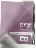 Structure and Style for Students Year 1 Level C Teacher's Manual