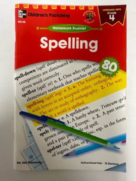 Homework Booklet Spelling 4