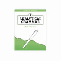 Analytical Grammar 3: Instructor Handbook Parts of Speech