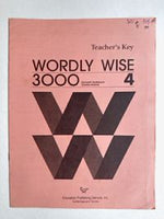 Wordly Wise 3000 Book 4 Answer Key 1st edition (7th grade)