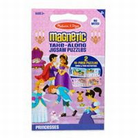 Melissa &  Doug Magnetic Take-Along Jigsaw Puzzle: Princesses