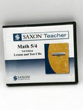 Saxon Teacher Math 5/4 3rd Edition Lesson and Test CDs