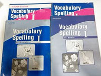 Abeka Vocabulary Spelling I Set