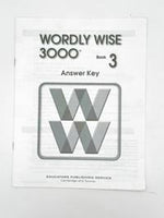 Wordly Wise 3000 Book 3 Answer Key 2nd Ed.