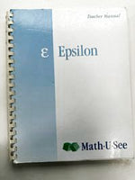 Math-U-See Epsilon Instruction Manual