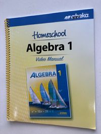 Abeka Homeschool Algebra 1 Video Manual