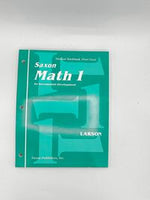 Saxon Math 1 Student Workbook Part 2