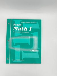 Saxon Math 1 Student Workbook Part 2