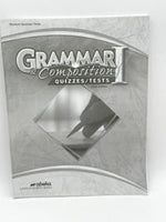 Grammar I Composition Quizzes/Tests