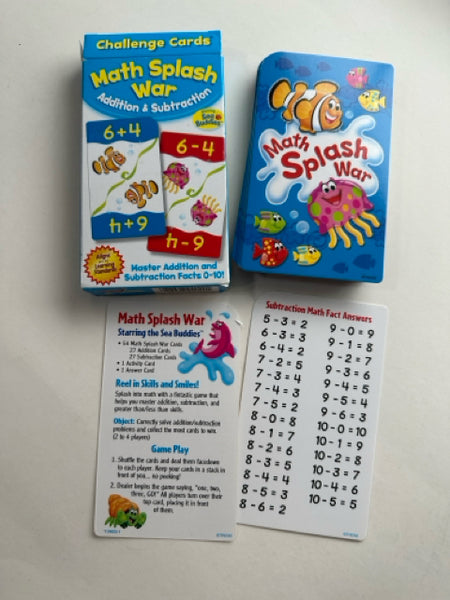 Math Splash War Addition & Subtraction