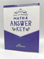 Simply Good and Beautiful Math 4 Answer Key