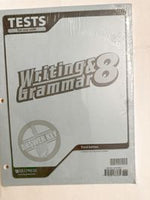 Writing & Grammar 8 Tests Answer Key