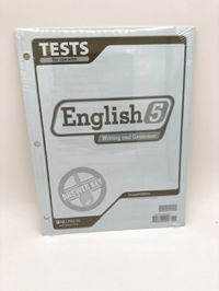 BJU English 5 Writing & Grammar Test Answer Key 2nd Edition