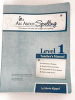 All About Spelling Level 1 Teacher's Manual