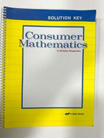 Consumer Mathematics Solution Key