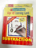 Good Grades Subtraction Wipe Off Learning Cards