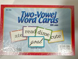 Abeka Two-Vowel Word Cards
