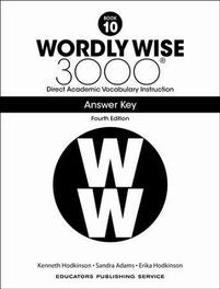 Worldly Wise 3000 10 Answer Key 4th