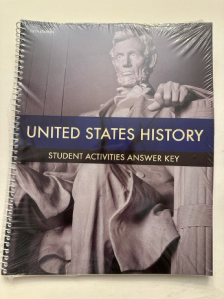 BJU United States History Student Activities Answer Key