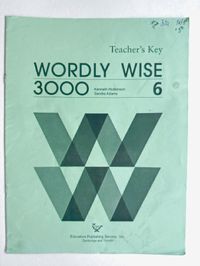 Wordly Wise 3000 Book 6 Student & Answer Key