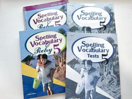 Abeka Spelling Vocabulary & Poetry 5 Set