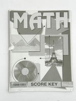 ACE Math Score Key 1049-1051