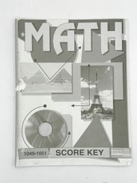 ACE Math Score Key 1049-1051