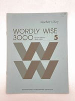 Wordly Wise 3000 5 Teacher's Key 1st Ed.